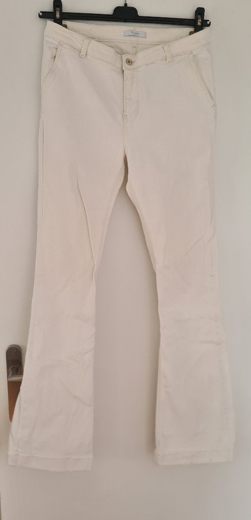 Broek By Bar maat 40, Verzenden, Beige, Lang, Gedragen