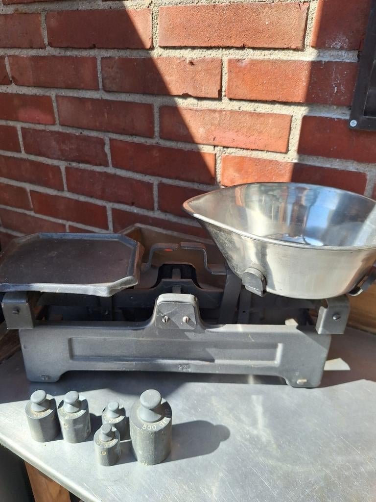 DECORATIE  WEEGSCHAAL., Antiek en Kunst, Curiosa en Brocante, Ophalen of Verzenden