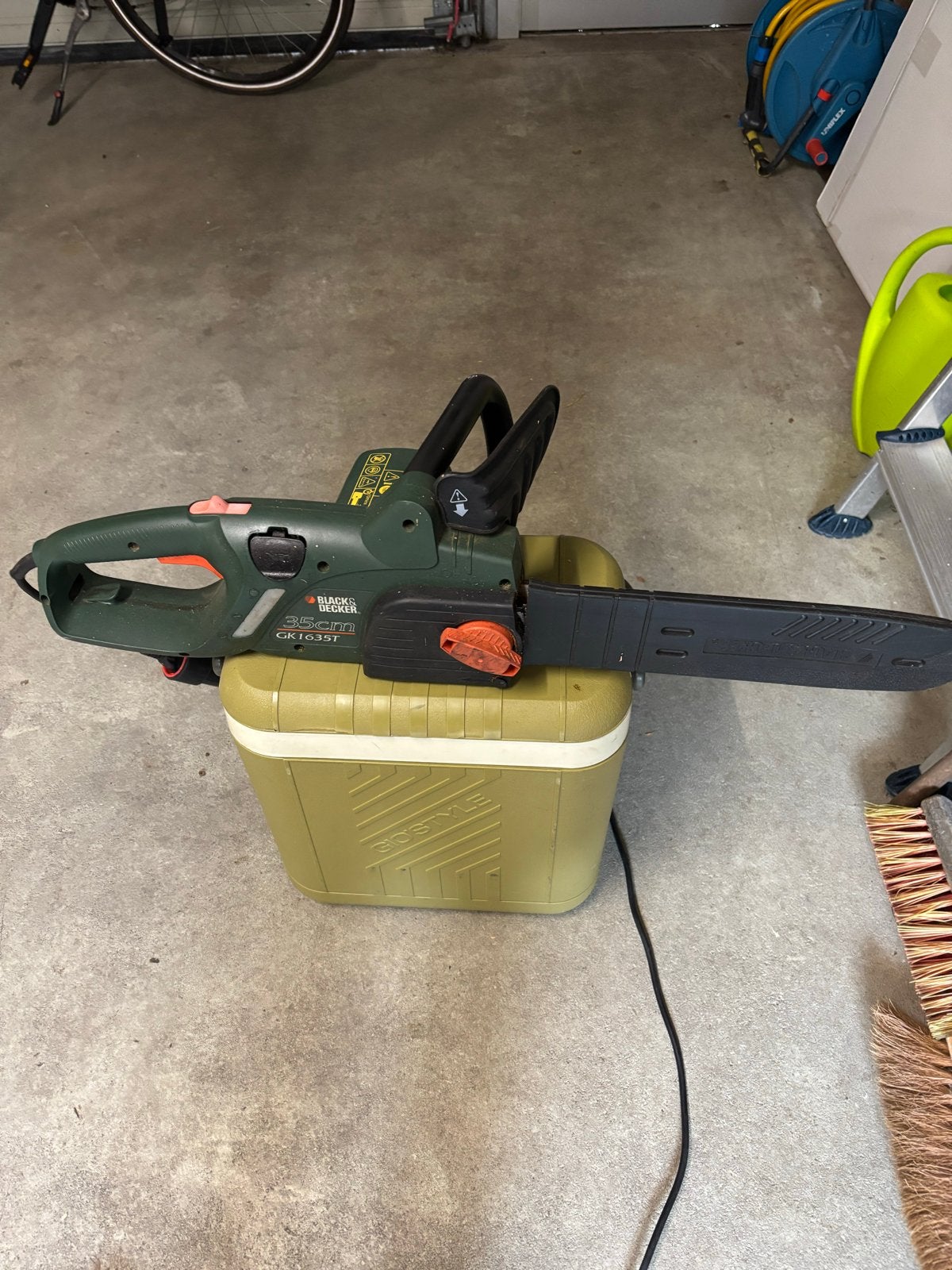Black & Decker GK1635T elektrische kettingzaag 35cm, Ophalen, Gebruikt, 70 mm of meer, Kettingzaag