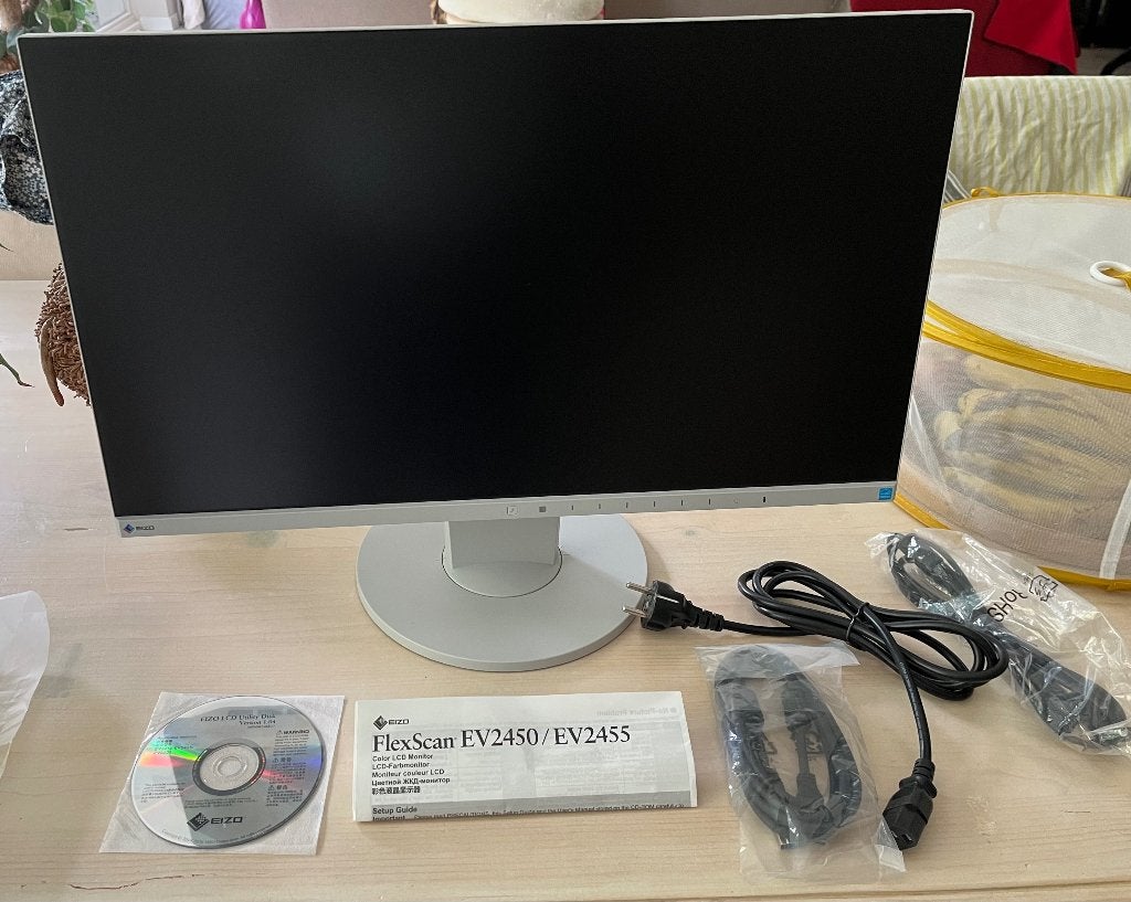 Eizo Flexscan Monitor EV2450-GY, Ophalen, Gebruikt, In hoogte verstelbaar, Eizo Flexscan