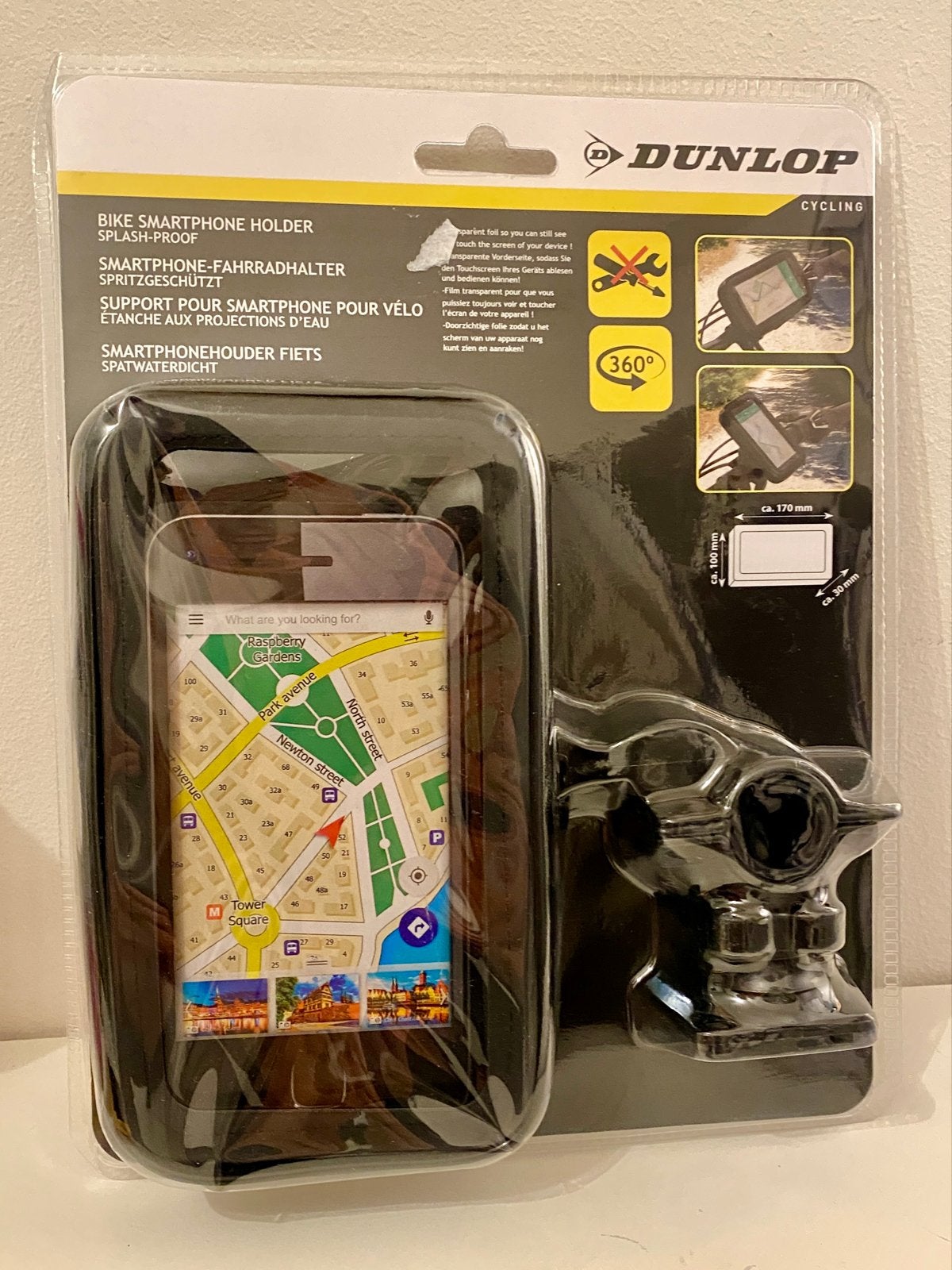 Dunlop Spatwaterdichte Smartphonehouder Fiets Nieuw, Ophalen of Verzenden, Nieuw