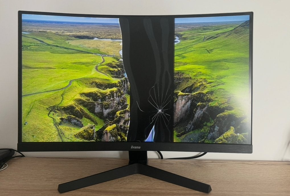 Iiyama gaming monitor met defect scherm