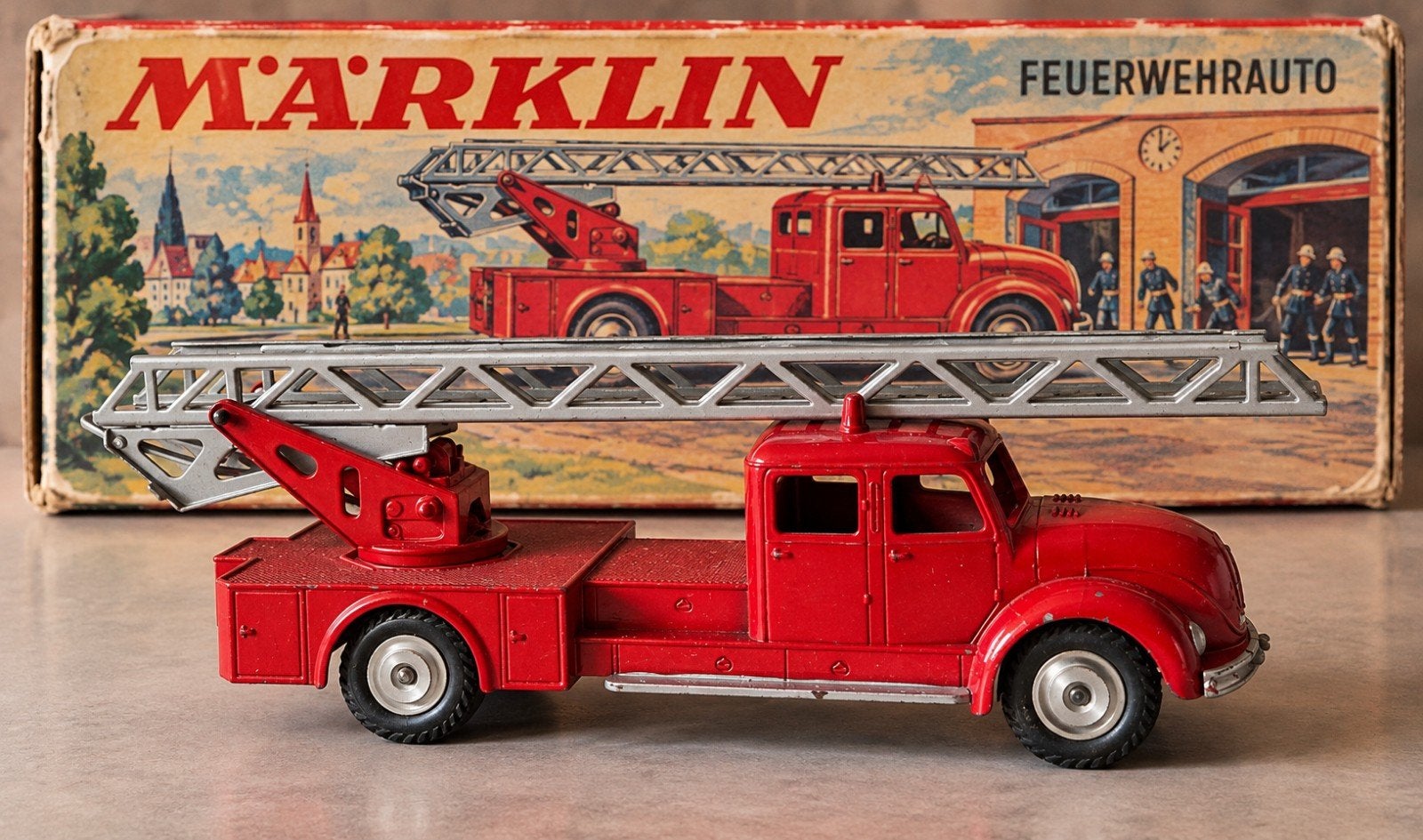 Märklin 8023 Magirus Feuerwehrleiter  A(+), Verzenden, Zo goed als nieuw, Auto, Overige merken