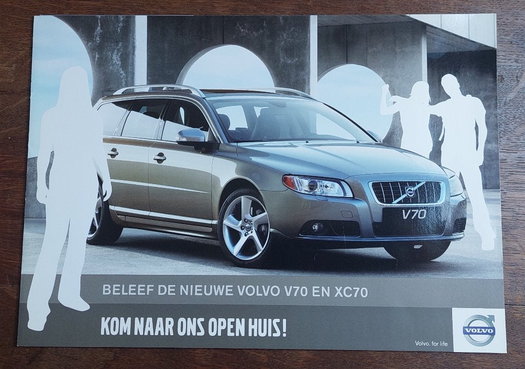 Folder Volvo XC70, V70 en V50 bj 2018 dealer Henk Scholte, Ophalen of Verzenden, Zo goed als nieuw, Volvo