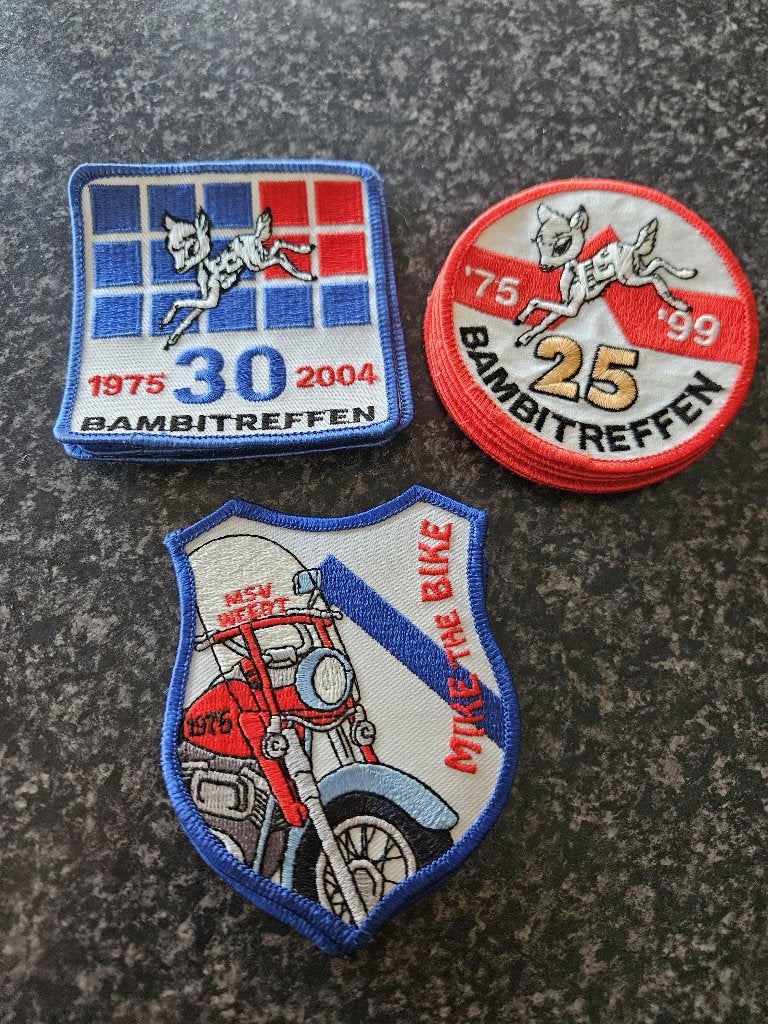 Badges / emblemen van Motorclub Mike de Bike, Ophalen of Verzenden, Zo goed als nieuw, Overige applicaties