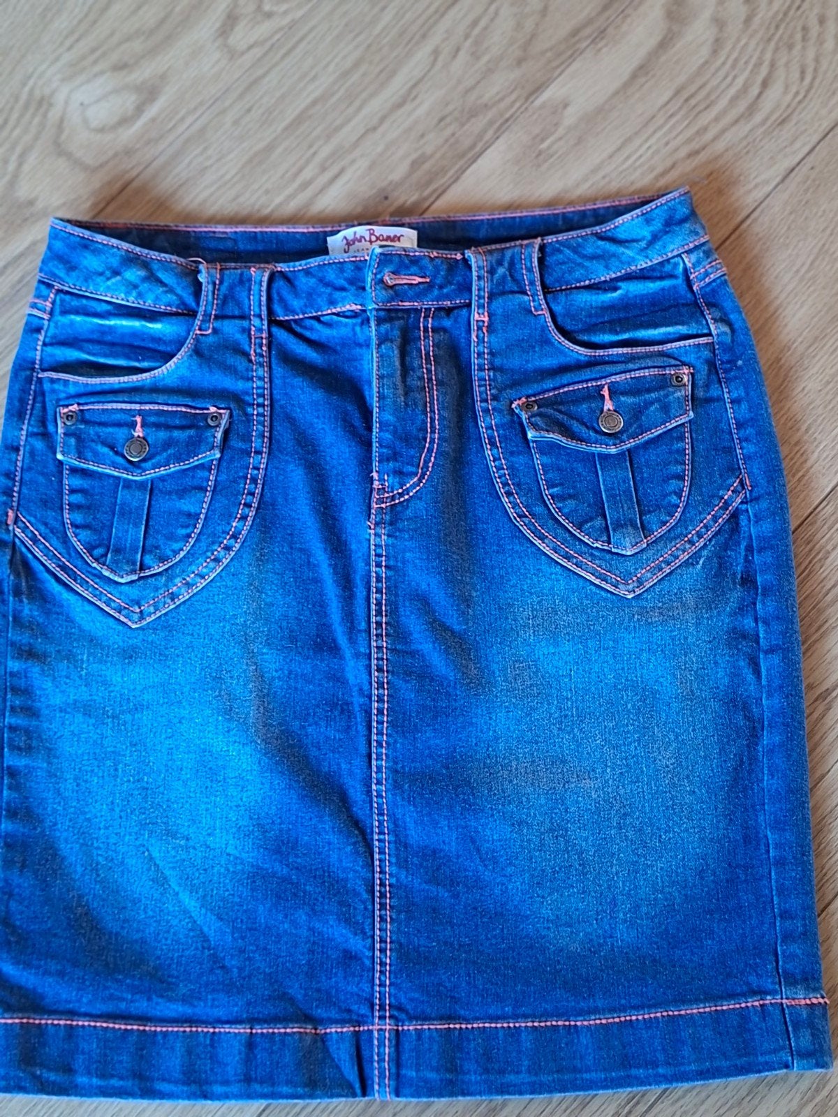 John Baner Jeanswear spijkerrok maat 40, Maat 38/40 (M), Blauw, John Baner, Ophalen of Verzenden