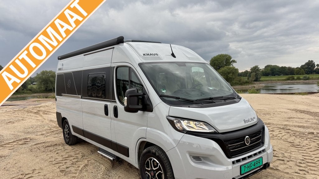 Knaus BoxLife Pro 600 AUTOMAAT GRIJS, Caravans en Kamperen, Campers, Automaat, Luifel, Buscamper of Camperbus, Ringverwarming