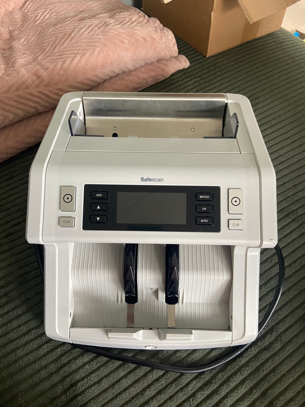 Te koop: nette en goed werkende Safescan geldteller., Ophalen of Verzenden