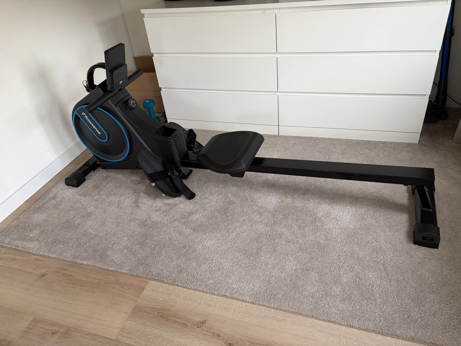 Flowsense roeimachine, geluidsstil, 16 weerstanden