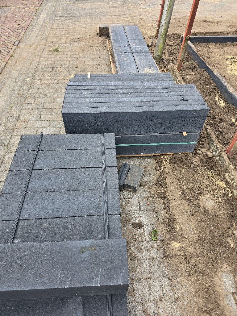 Stapelblok 15x15x60 Antraciet nieuw op pallet, Ophalen, Nieuw, Beton, Overige typen