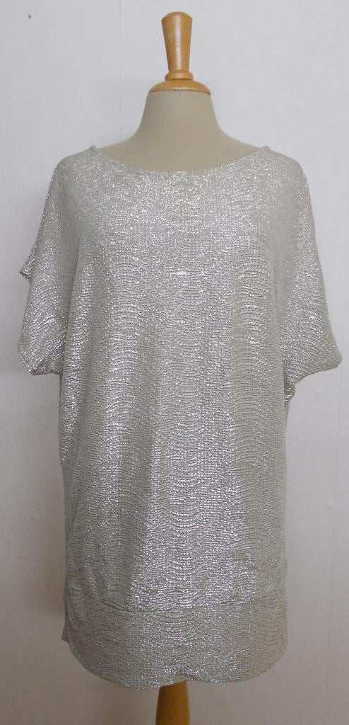 Zilver/goud look glamour tuniek/top! L, Verzenden, Zo goed als nieuw, Maat 42/44 (L), Overige kleuren