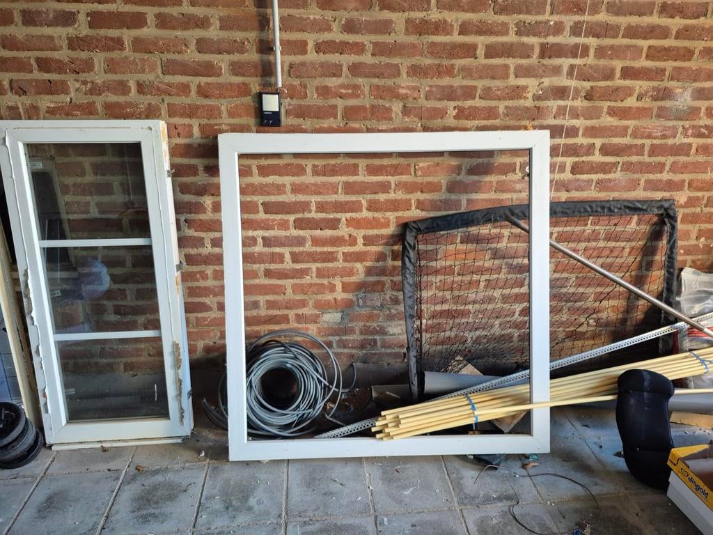 Diverse maten kozijnen, Ophalen, Kunststof, 75 tot 150 cm, Raamkozijn