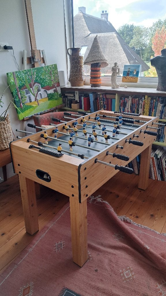 Tafelvoetbal, Ophalen, Gebruikt