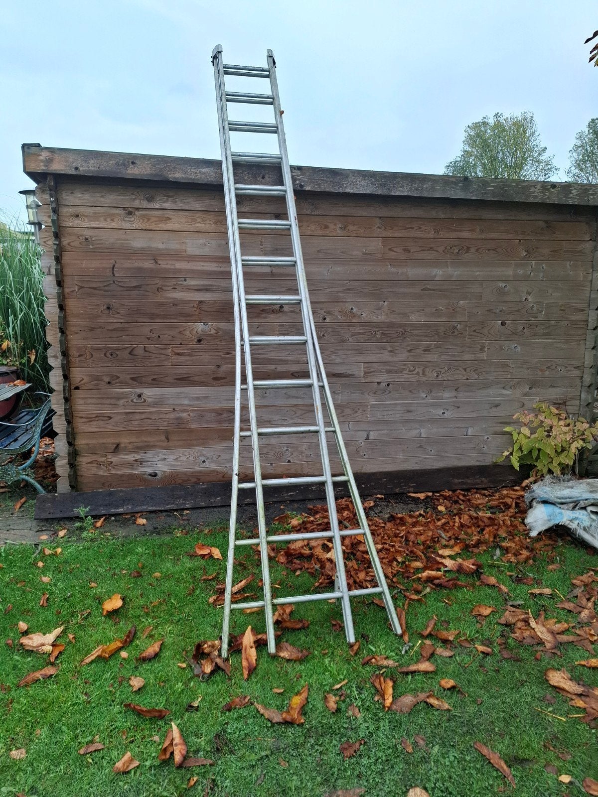 ladder, Ophalen, Gebruikt, Ladder, Opvouwbaar of Inschuifbaar