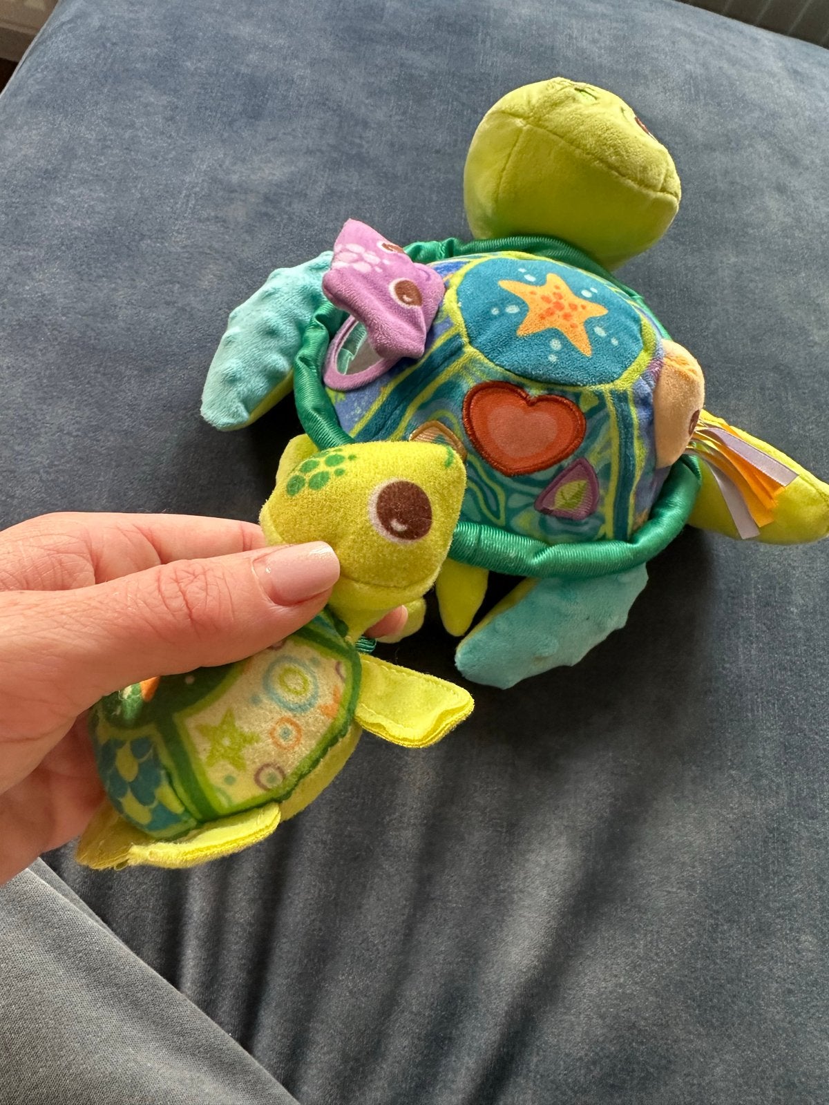 Vtech interactieve schildpad, met licht en geluid, Ophalen of Verzenden, Zo goed als nieuw, Speelkleed, Met geluid