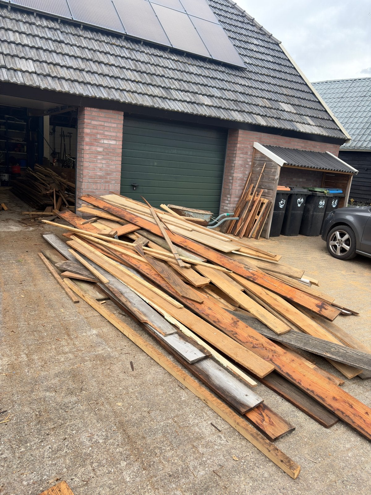 Brand hout, Tuin en Terras, Ophalen, Zo goed als nieuw, Minder dan 180 cm, Planken