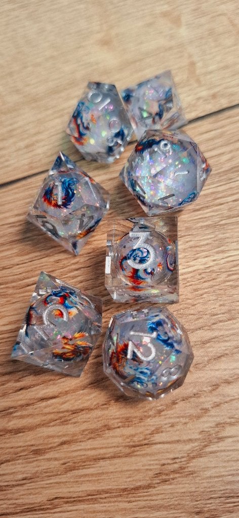 Sharp Edge D&D RPG Dobbelstenen Set Met Draken, Onbekend, Ophalen of Verzenden, Onbekend, Onbekend