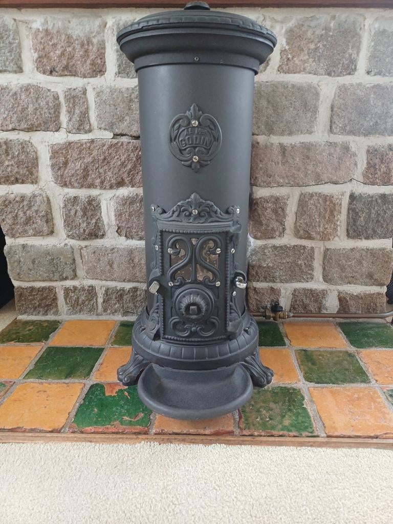 Antieke gaskachel van 'Godin' te koop., Huis en Inrichting, Ophalen, Gebruikt, Gas, Gaskachel