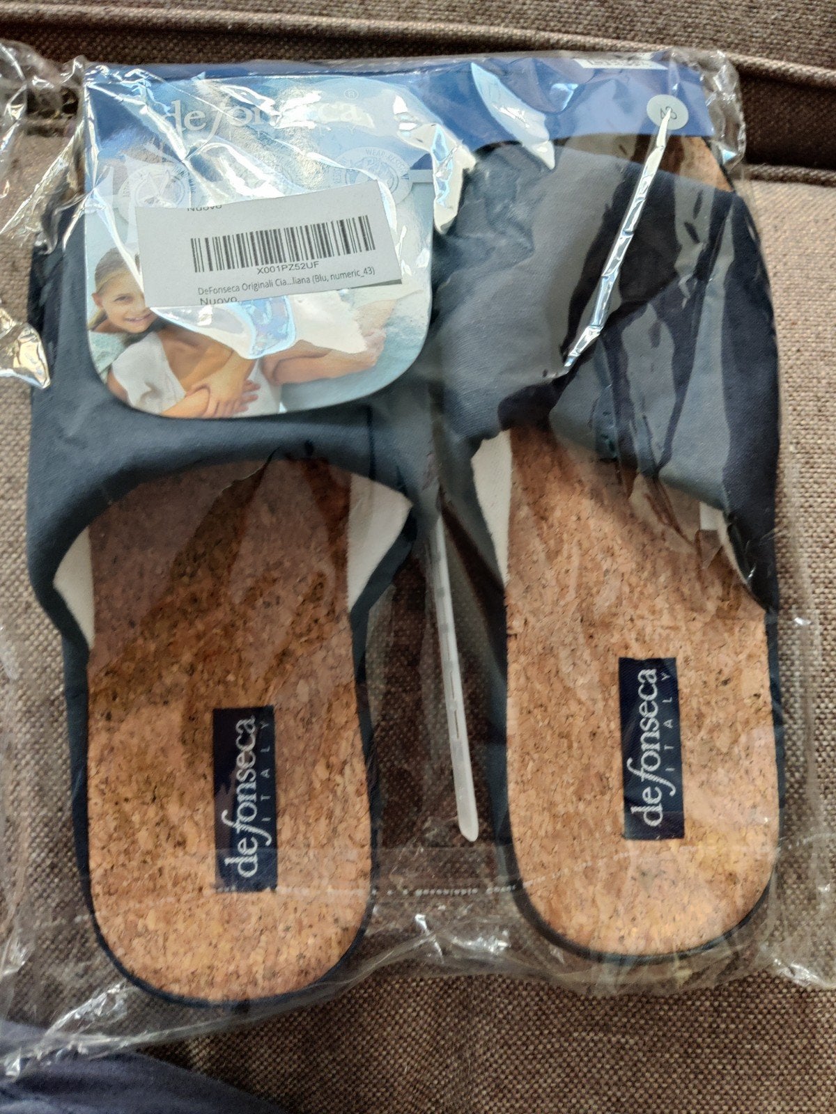 De Fonseca pantoffels, maat 43, nieuw, Ophalen, Nieuw, Blauw, Pantoffels of Sloffen