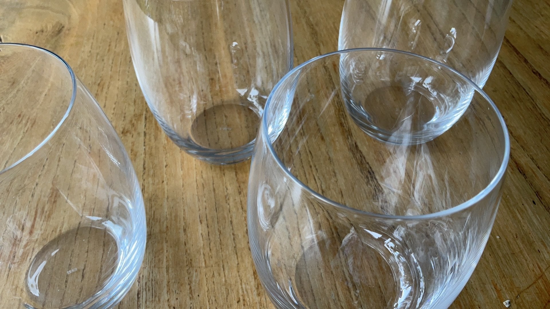 Alessi 4 waterglazen, Overige materialen, Overige typen, Ophalen of Verzenden, Zo goed als nieuw