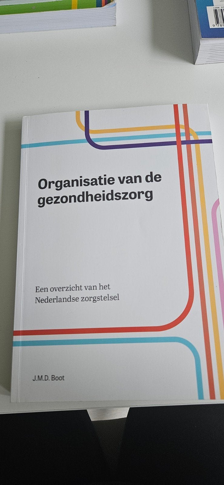 Organisatie van de gezondheidszorg - J.M.D. Boot, J.M.D. Boot, Zo goed als nieuw, Gamma, HBO