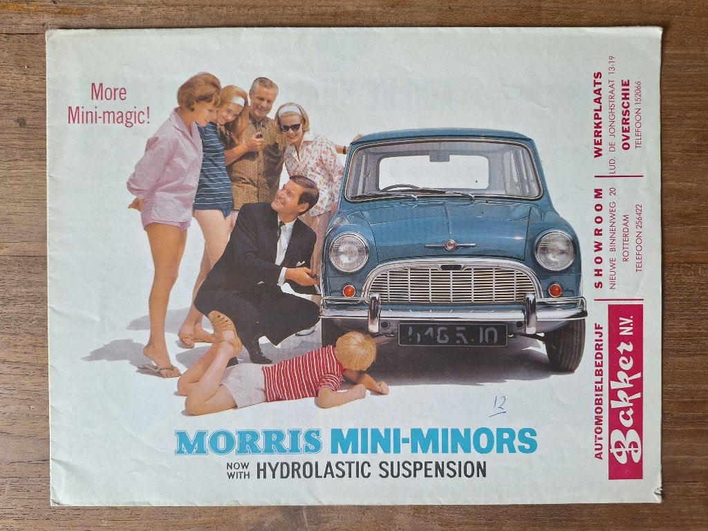 Mini Morris brochure uit 1964, Boeken, Ophalen of Verzenden, Gelezen, Overige merken