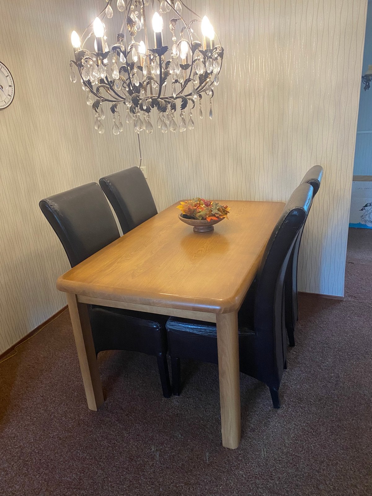 Eettafel 4 persoons, Huis en Inrichting, Ophalen, Zo goed als nieuw, 4 tot 6 stoelen