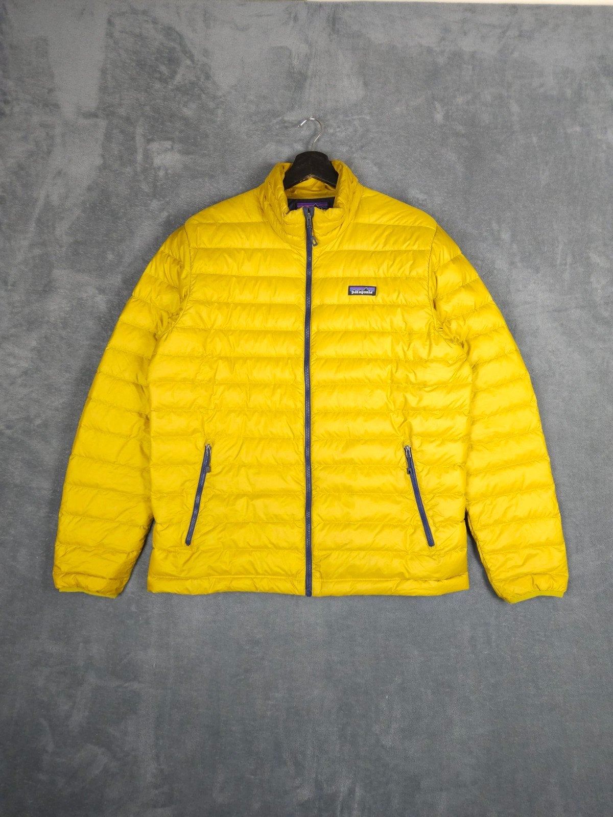 Patagonia Down Jas Sweater L Puffer Geel Donsjack ., Maat 52/54 (L), Verzenden, ., Geel