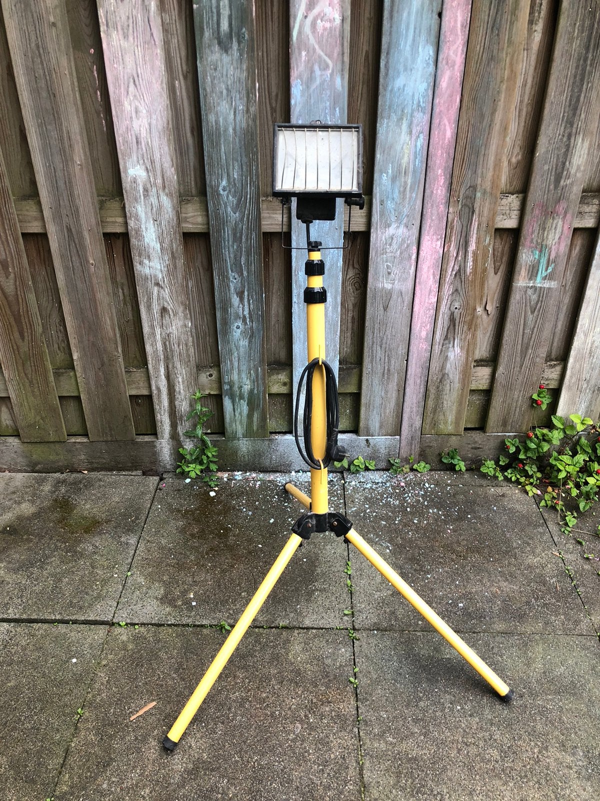 Bouwlamp met statief, Ophalen, Gebruikt, Met statief, Lamp