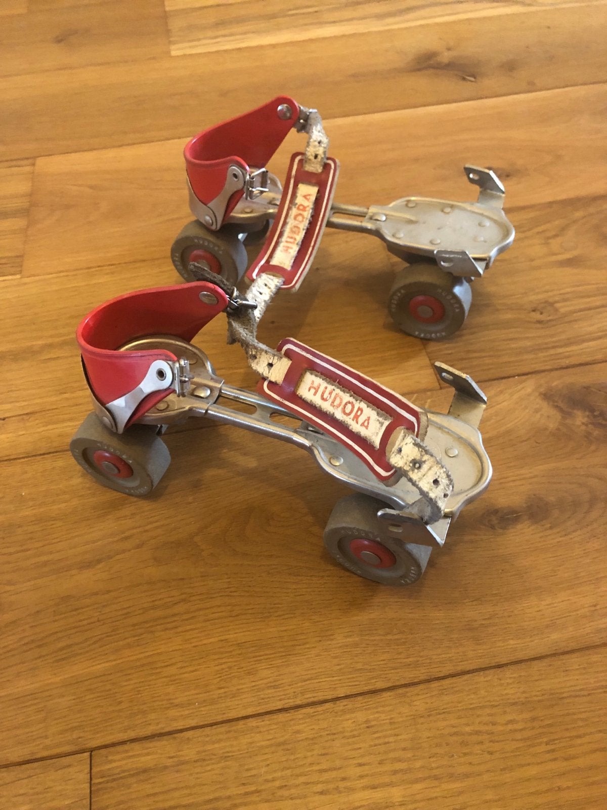 Vintage Hudora rolschaatsen - Verstelbaar, Ophalen of Verzenden, Verstelbaar, Gebruikt, Kinderen