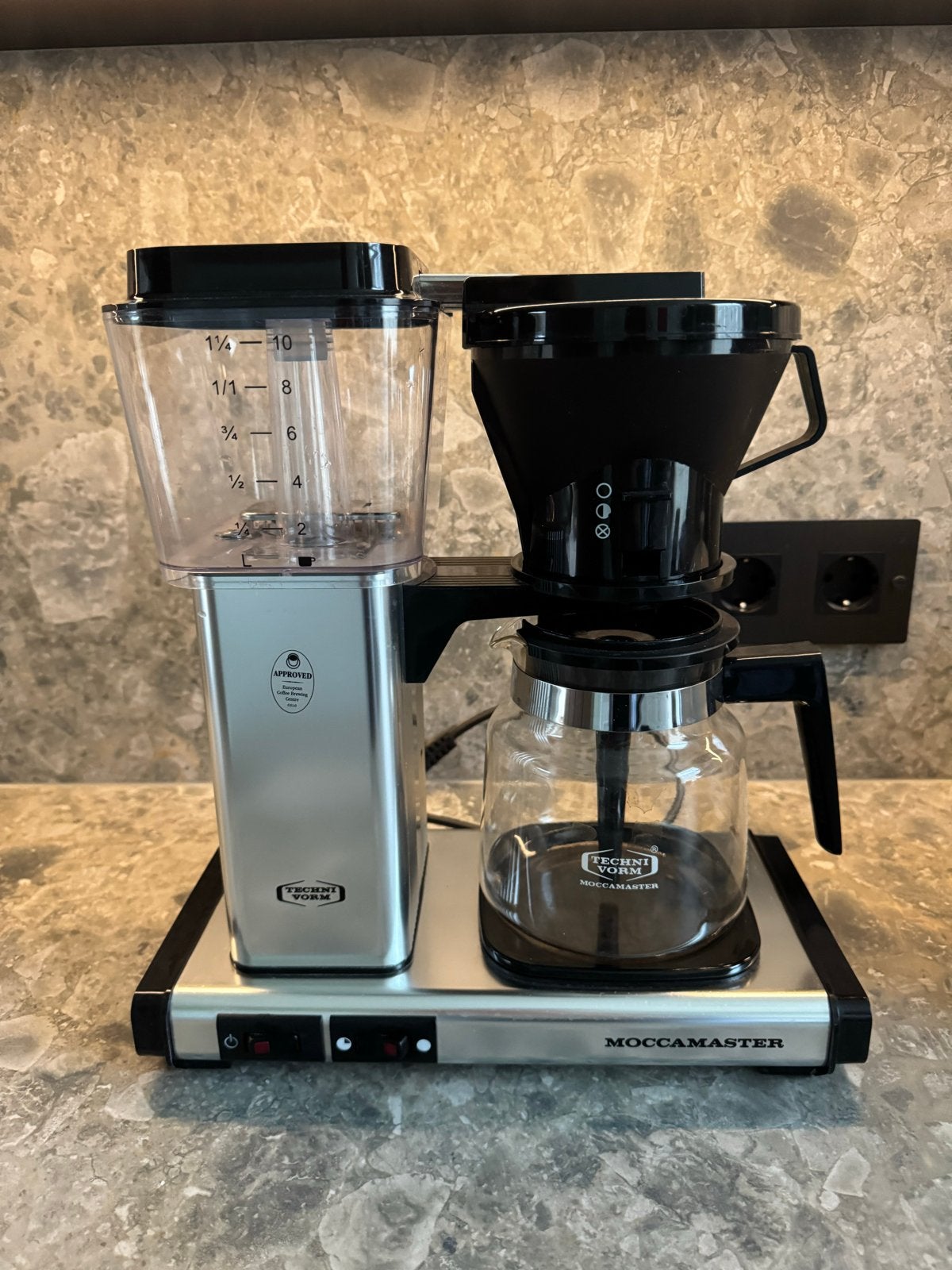 Moccamaster koffiemachine te koop, Ophalen, 10 kopjes of meer, Koffiemachine, Gemalen koffie