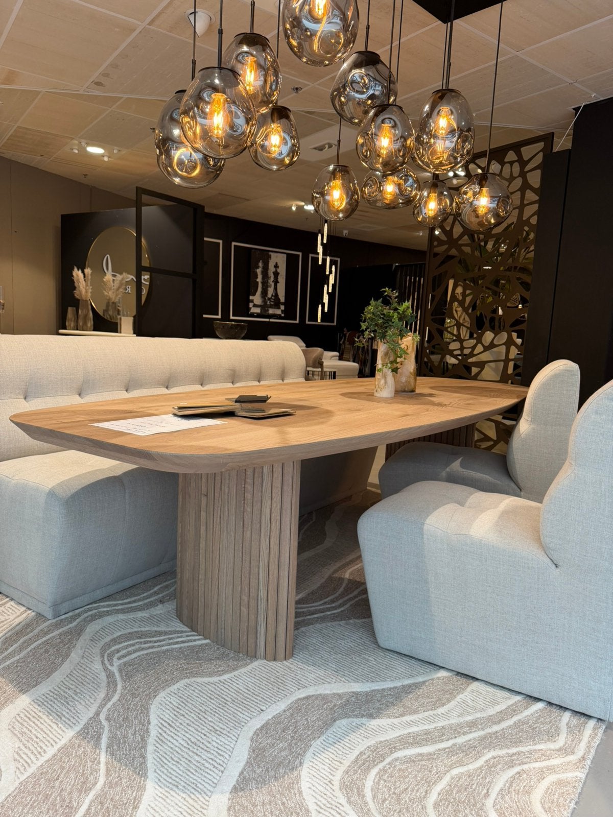 Eettafel Eiken, Huis en Inrichting, Tafels | Eettafels, 200 cm of meer, Zo goed als nieuw, Rechthoekig, 50 tot 100 cm