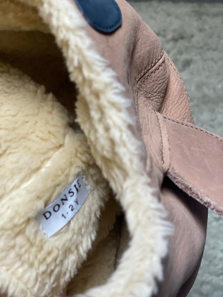 Donsje koala leren muts 1-2 jaar, Jongetje of Meisje, Ophalen of Verzenden, Zo goed als nieuw, Maat 86