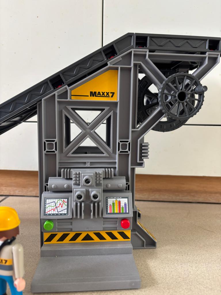 Playmobil 4041 Bouwplaats met transportband en bobcat, Ophalen of Verzenden, Gebruikt, Los playmobil