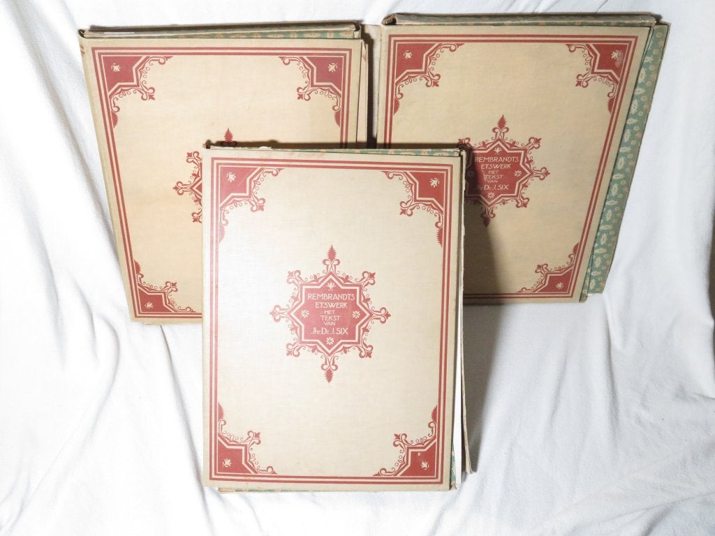 Jhr. Dr. J. Six. “Rembrandts Etswerk” 312 losse reproducties, Ophalen, 1900 - 1949