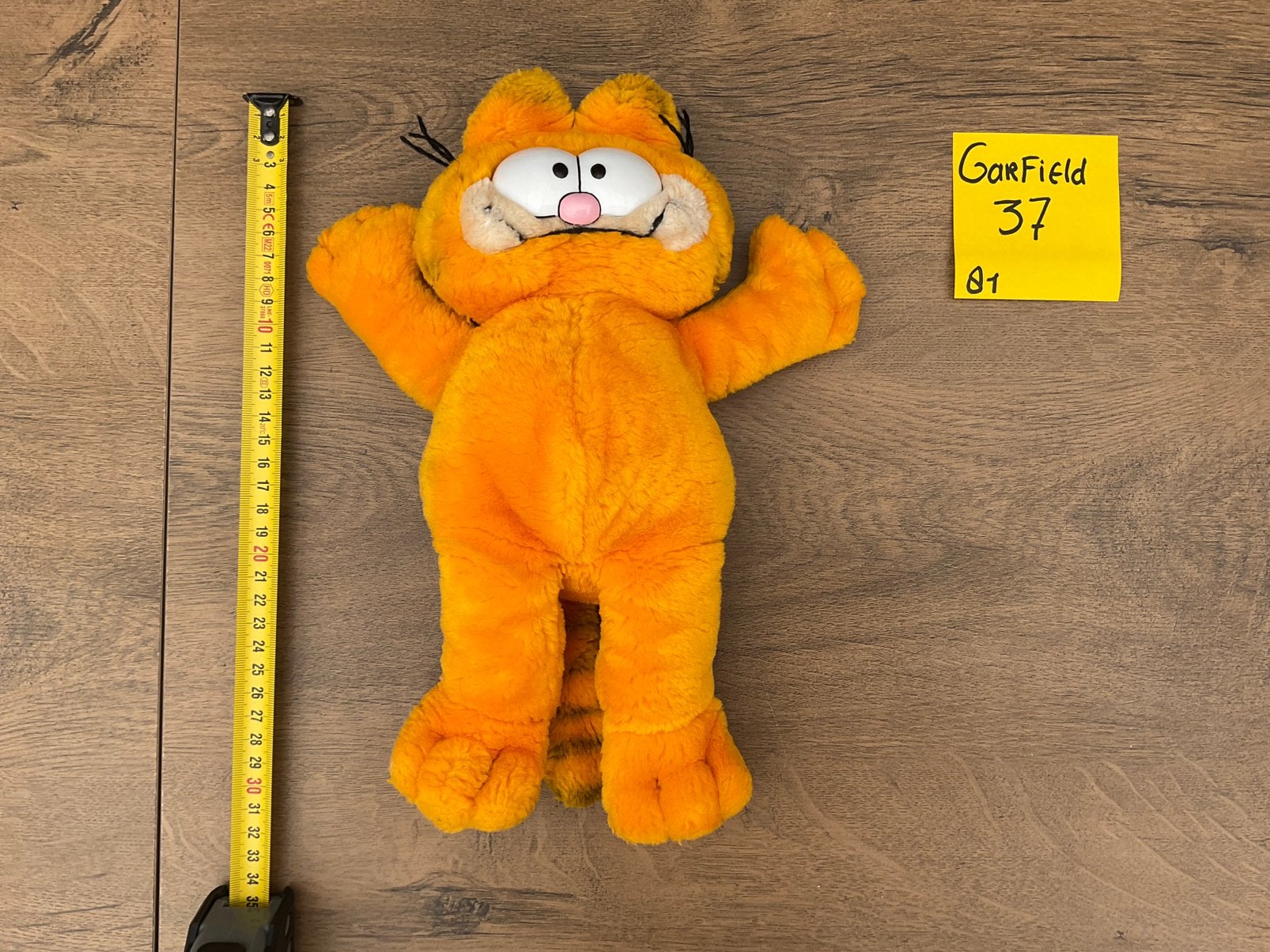 Zgan, niet kapot, fris gewassen, vintage Garfield knuffel, Ophalen, Overige figuren, Zo goed als nieuw, Beeldje of Figuurtje