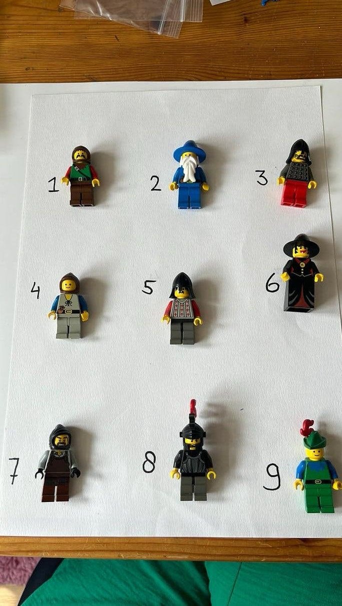 Oude LEGO Castle minifiguren, Gebruikt, Lego, Ophalen of Verzenden, Minifiguur