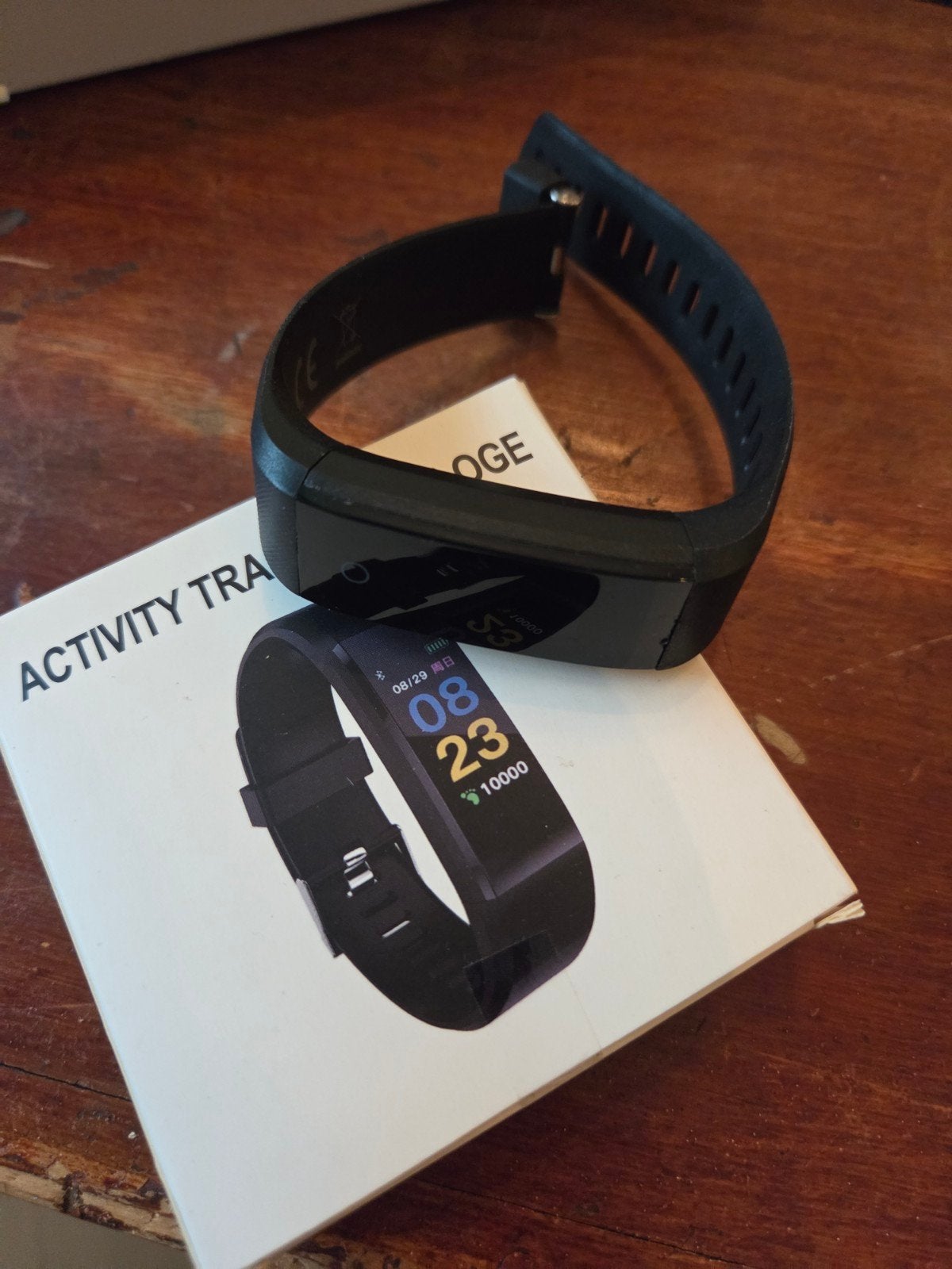 Activity Tracker Smartwatch - Zwart, Ophalen of Verzenden, Zo goed als nieuw, Zwart