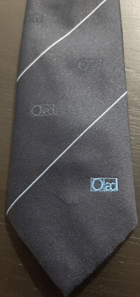 Oad Bus stropdas Touringcar Reisonderneming blauw-wit, Ophalen of Verzenden, Nieuw, Gebruiksvoorwerp