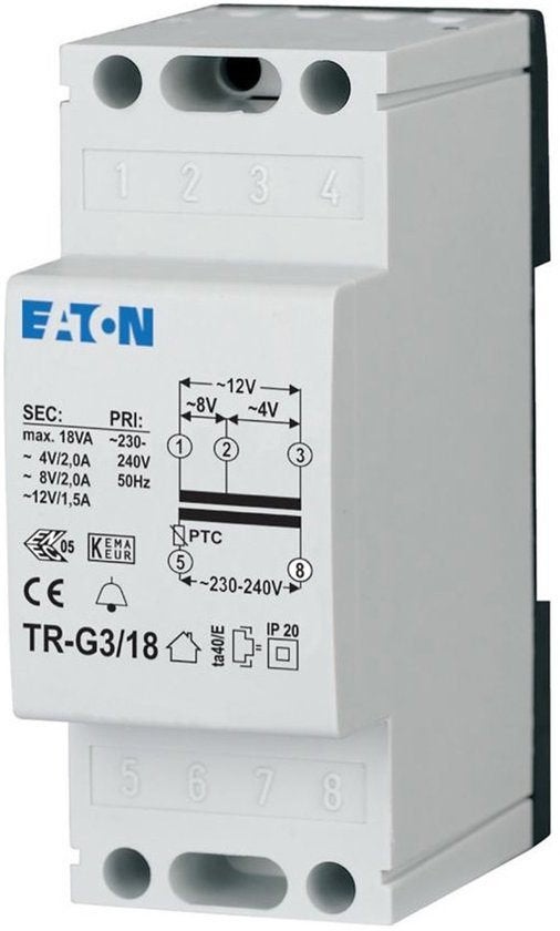Eaton TR-G3/18 trafo, Ophalen of Verzenden, Zo goed als nieuw, Eaton, Overige typen