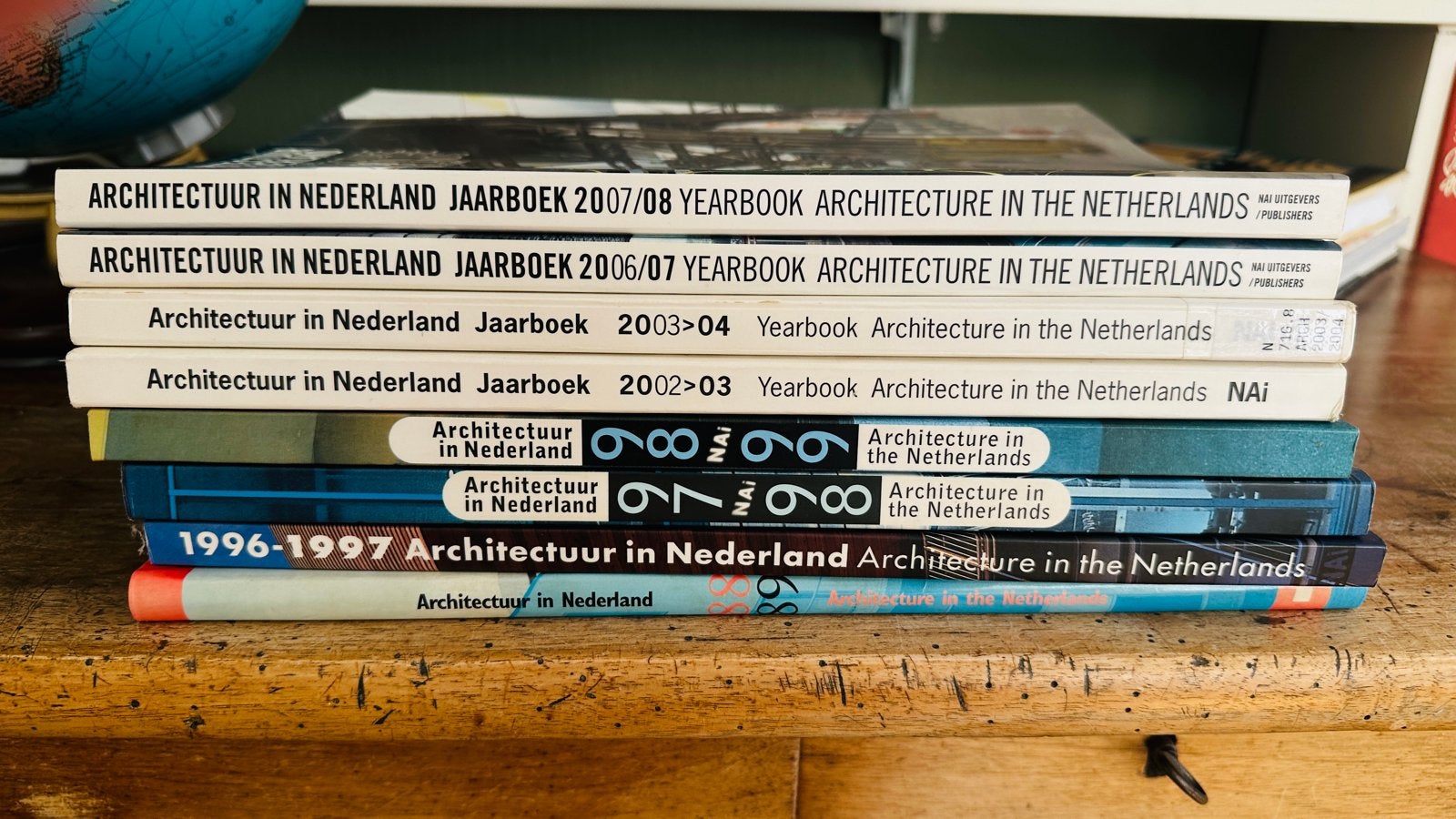 Jaarboeken Architectuur in Nederland (diverse jaren), Ophalen, Gelezen, Architectuur algemeen