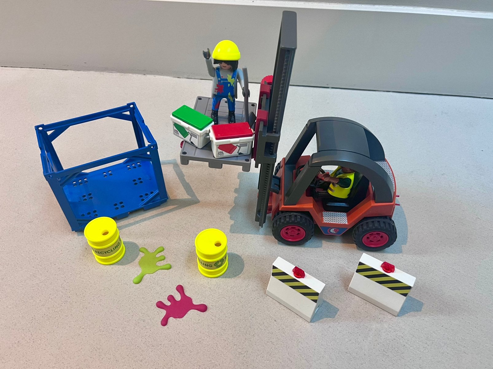 Playmobil 70772 vorkheftruck met lading – compleet, Ophalen, Zo goed als nieuw, Complete set