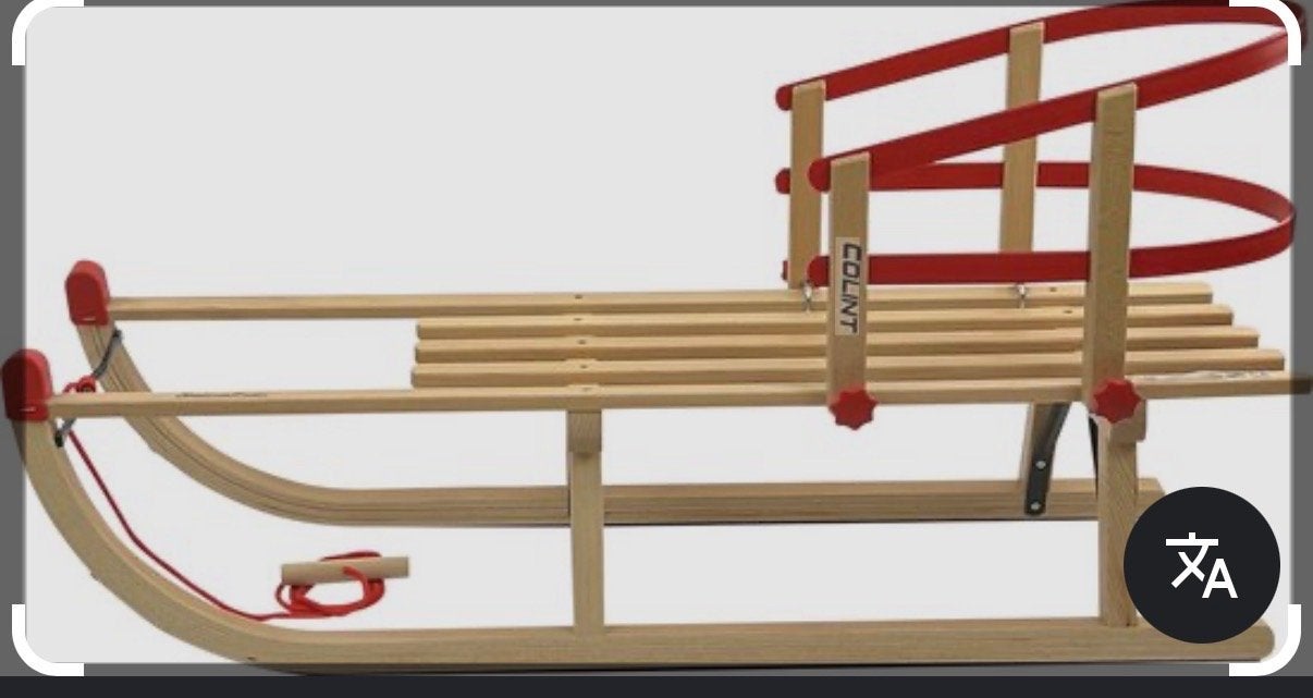Rugleuning voor houten slee - Comfortabel en Veilig, Kinderen en Baby's, Ophalen, Rugleuning, Gebruikt, Hout