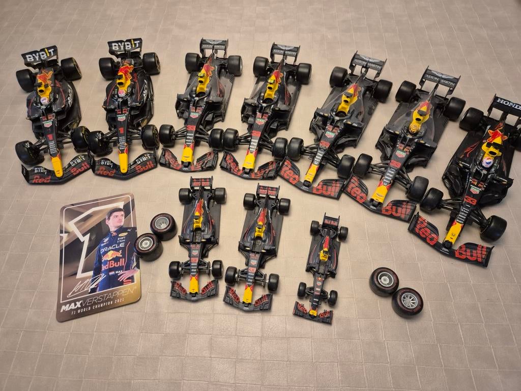 Max Verstappen Red Bull Racing F1 modelauto's en kaart, Hobby en Vrije tijd, Modelbouw | Auto's en Voertuigen, Ophalen of Verzenden