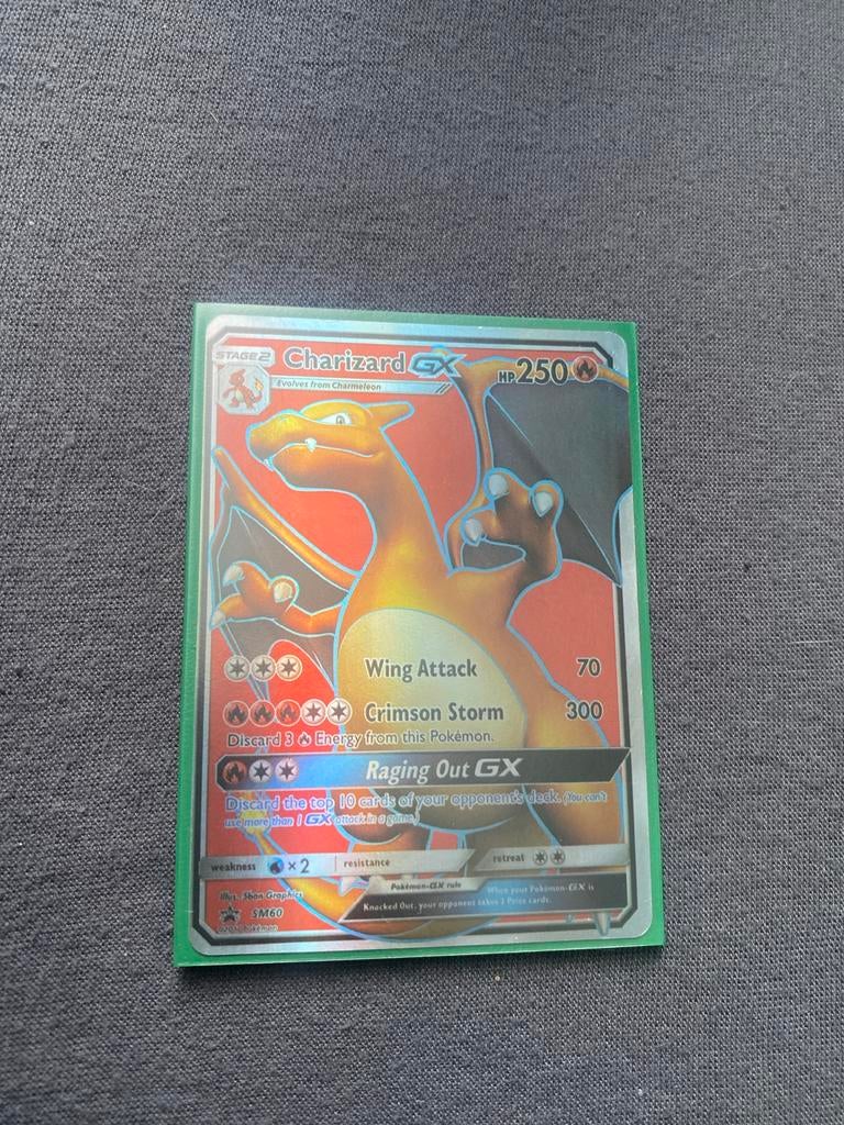 Charizard GX SM60 Pokémon Kaart - Zo goed als nieuw, Ophalen of Verzenden, Zo goed als nieuw, Losse kaart, Foil