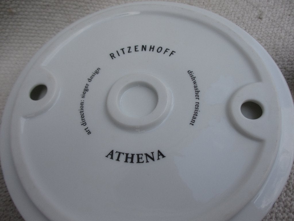 RITZENHOFF ATHENA design; Roger Selden olijfschotel/eierdop, Overige merken, Overige typen, Ophalen of Verzenden, Zo goed als nieuw