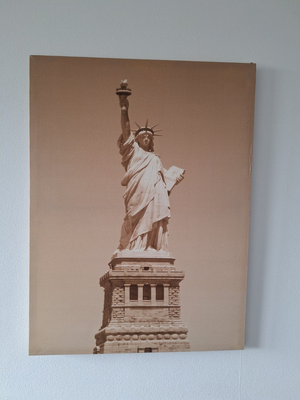Vrijheidsbeeld Canvas - New York Icoon, Ophalen, Doek, Realistisch, Print