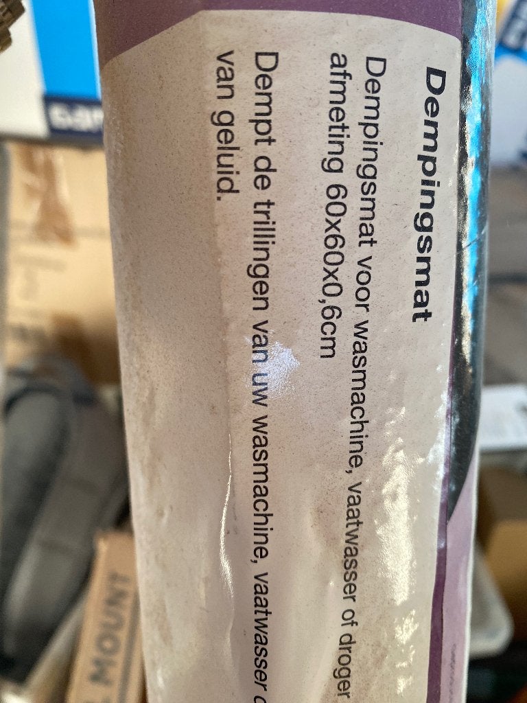Dempingmat wasmachine, Witgoed en Apparatuur, Ophalen, Nieuw, 1200 tot 1600 toeren, Minder dan 85 cm