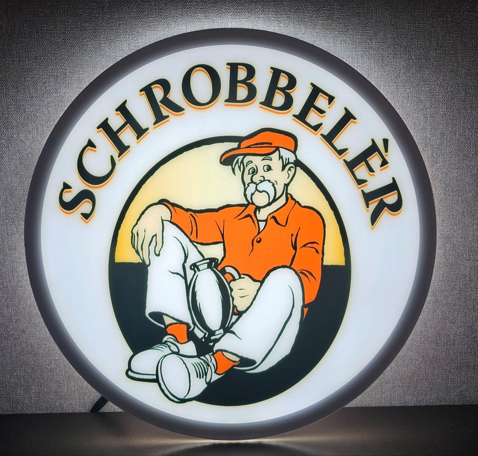 Mooie SCHROBBELER reclame verlichting lamp lichtbak

Het bet, Verzamelen, Ophalen of Verzenden, Nieuw, Lichtbak of (neon) lamp