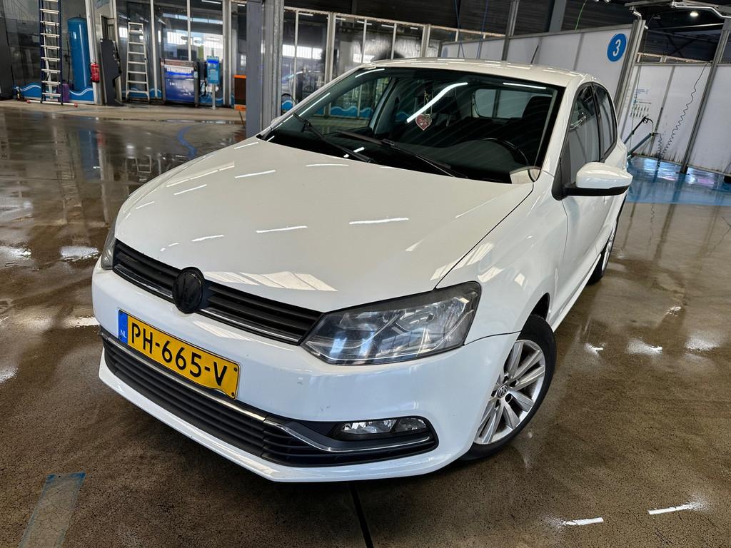 Volkswagen Polo MET NAVIGATIE, AIRCO & EVT NIEUW APK!, Euro 6, 4 cilinders, Wit, Origineel Nederlands